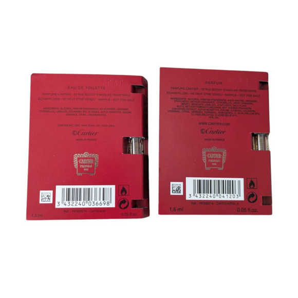 Cartier Pasha Edition Noire and Declaration Parfum Samples 1.5mL 0.05 fl oz - Picture 6 of 10